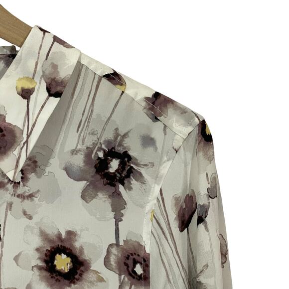 Equipment Natalia Floral Dress - White Floral - Medium - Picture 7 of 13